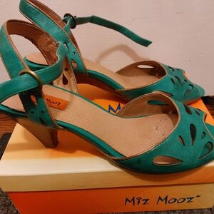 Stylish Teal Sandals by Miz Mooz